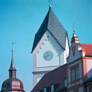 Scheyern: Detailed view of the monastery Scheyern Upper Bavaria