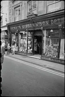 Hanoverian: A detailed view of the shop front of GIBSON &