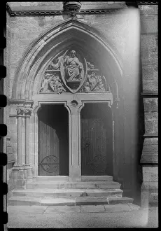 Alston: A detailed view of the tympanum above the south