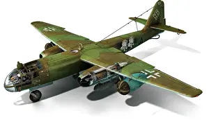Detailed view of the worlds first jet bomber