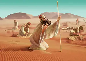 Struggled: Deteriorating Persian army of Darius the Great in desert