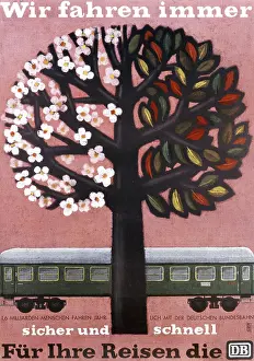 Bundesbahn: Deutsche Bundesbahn railway poster