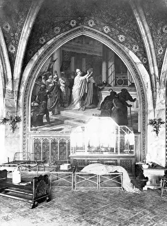 Charlemagne: The devastated Aachen town hall after the expulsion of the s