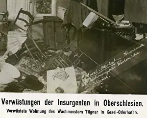 Silesia: Devastated apartment of the German sergeant