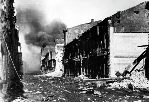 Kharkiv: Devastated downtown of Kharkiv, 1943