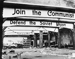 Fillmore: Devastated headquarters of the KPUSA in San Francisco, 1934