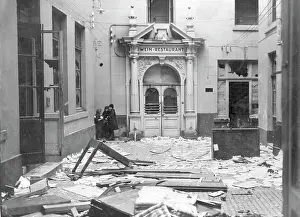 Apartments: Devastated house in Aachen after the withdrawal of the separ