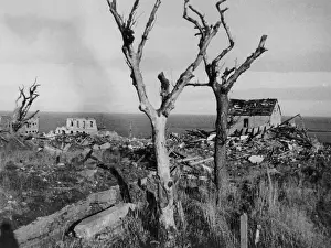 Zerstorungen: Devastated landscape of Helgoland