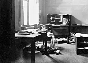 Katowice: Devastated police station after the Polish uprising in Upper