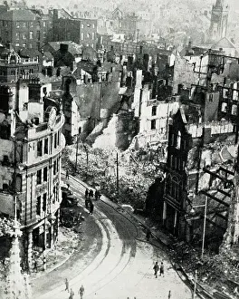 Plymouth: Devastating bomb damage in Plymouth, WW2