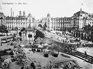 Racks: Development of the tram Karlsplatz / Stachus in Munich