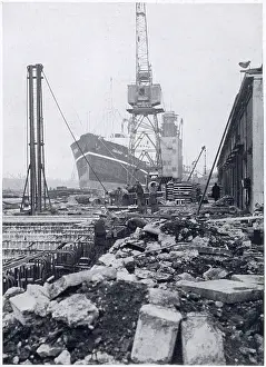 Widening: Development of Victoria Docks port 1936
