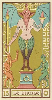 Hoof: The Devil depicted on a Tarot card