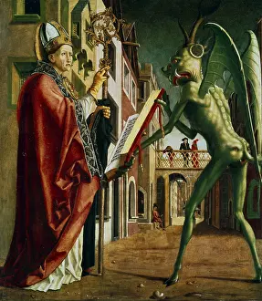 Hippo: The Devil presenting St Augustine (of Hippo) with