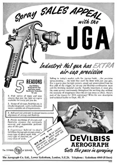 Aerograph: DeVilbiss Aerograph Air-Cap Precision Paint Spray Gun
