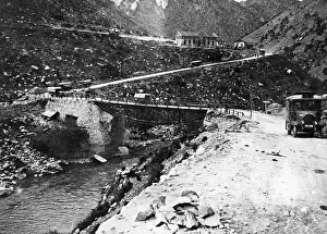 Macedonia: Devil's Bridge in the Kresna Gorge, 1917