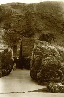 Ceredigion: Devil's Cave, Tresaith, Cardigan, Wales