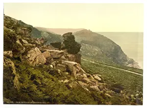 Lynmouth: The Devil's Cheesewring in the Valley of Rocks, Lynton and L