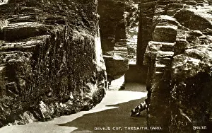 Ceredigion: Devil's Cut, Tresaith, Cardigan, Wales
