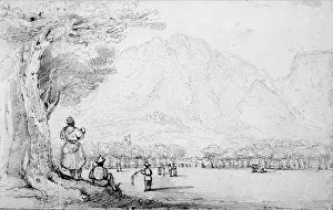 1835 1839: Devils Hill from the Parade Ground, 1835-1839