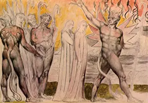 Devils Setting Out with Dante and Virgil, by William Blake