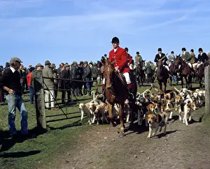 Staghounds: Devon and Somerset huntsmen and staghounds