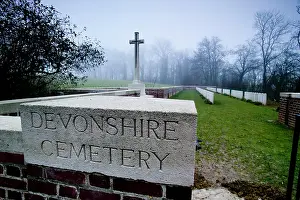 Battered: Devonshire Cemetery in Mansell Copse - Somme Battlefield