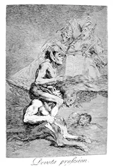 Devout: The Devout Profession Artist: Francisco Goya