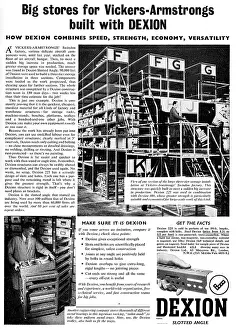 Slotted: Dexion Slotted Angle Storage Systems Used