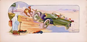 Speeding: DFP car speeding through the desert
