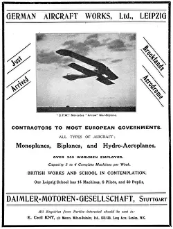 Motoren: D.F.W. Mercedes Arrow War-Biplane