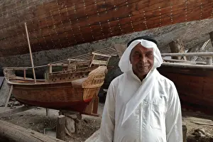 Teak: Dhow building boatyard, Muharraq, Bahrain