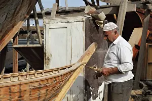 Teak: Dhow building boatyard, Muharraq, Bahrain