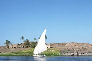 Dhow: Dhow or felucca on the River Nile, Egypt