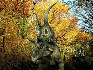 Eatoni: A Diabloceratops wanders a Cretaceous forest