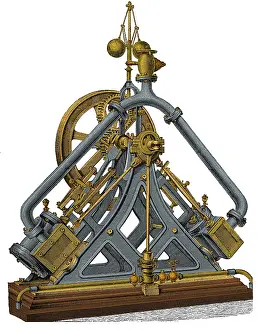 Diagram: Diagonal Steam Engine, 19th Century