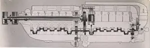 Macchi: Diagram of the Fiat AS6 engine