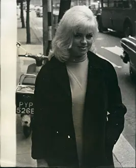 Bankruptcy: Diana Dors, actress, in London
