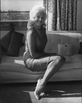 Screened: Diana Dors at press reception, London