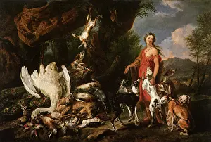 Mortal: Diana with Her Hunting Dogs Beside Kill