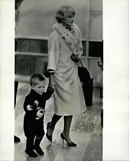 Cilento: Diane Cilento, actress, with son Jason Connery