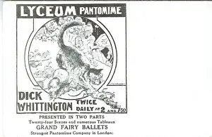 Kinsella: Dick Whittington. Lyceum Theatre. Artist E. P. Kinsella
