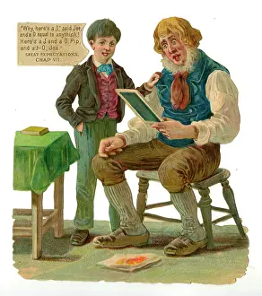 Nephew: Dickens scrap - Pip and Joe in Great Expectations