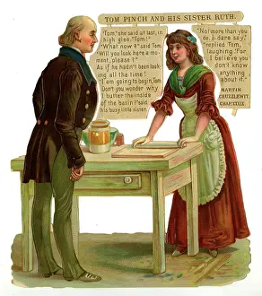 Prose: Dickens scrap - Tom Pinch and Ruth in Martin Chuzzlewit