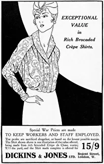 Profits: Dickins & Jones First World War advertisement