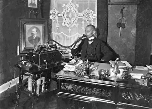 Dictating: Dictating machine from 1913