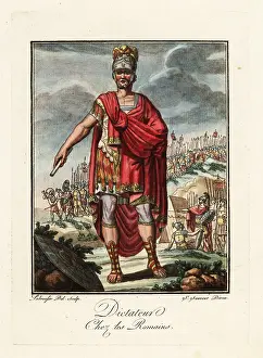 Galea: Dictator in military uniform, ancient Rome