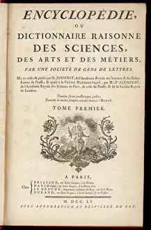 Diderot: DIDEROT/TITLE PAGE/1751