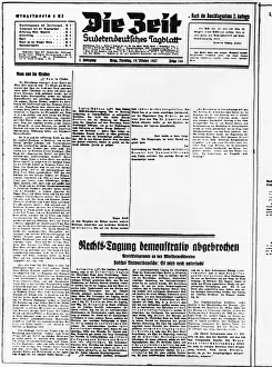 Censorship: Die Zeit, 1937