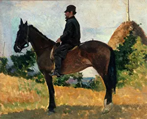 Macchiaioli: Diego Martelli on horseback: by